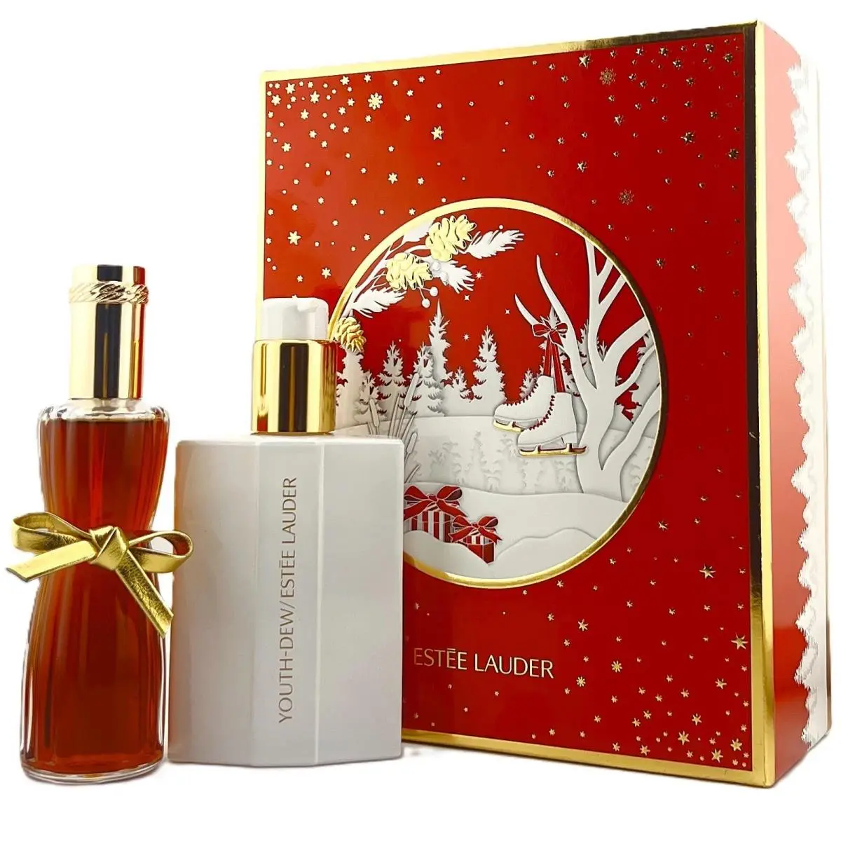 Estee Lauder Youth-dew Indulgent Duo Set 2.25 Edp Spray / 3.1 Body Satinee