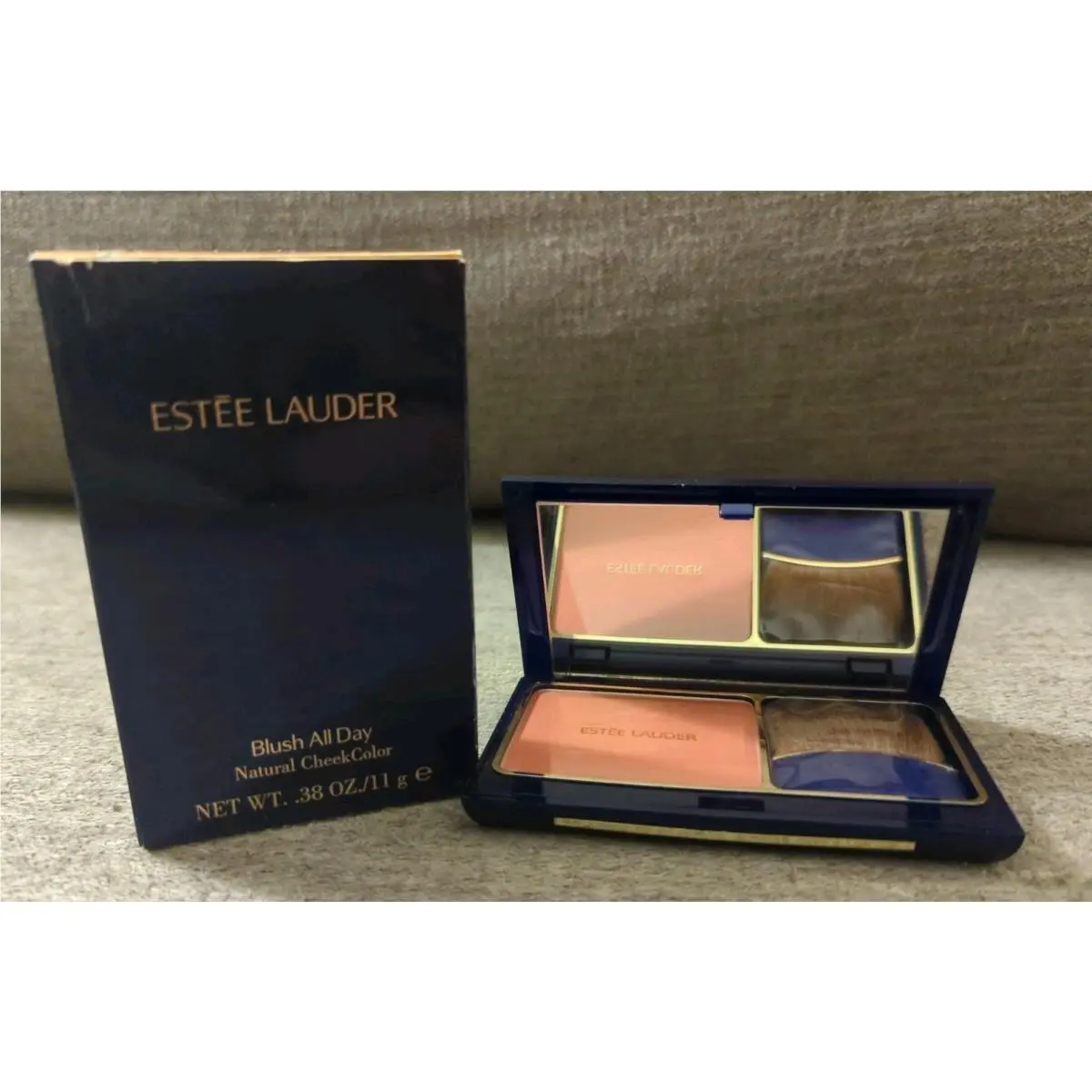 Estee Lauder Blush All Day Cheek Color 01 Potpourri .38 oz 11g Nos Rare