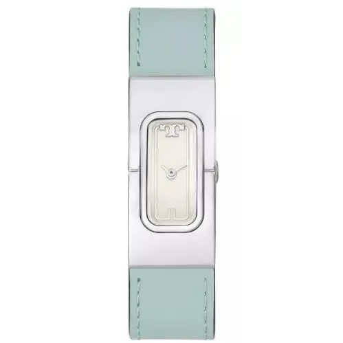 Tory Burch Women`s The T Watch Blue Leather Strap Watch 18mm