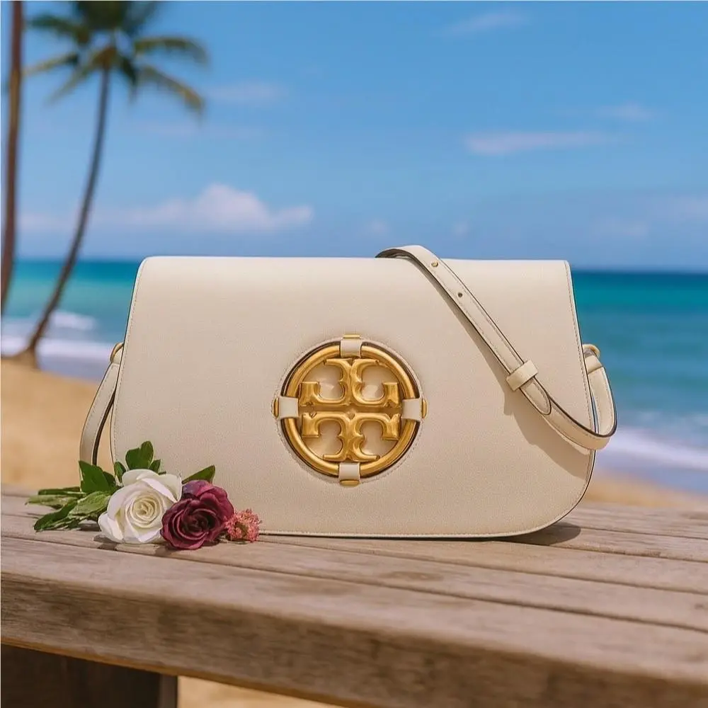 Tory Burch Miller Ivory Small Convertible Shoulder Bag/crossbody Bag/clutch