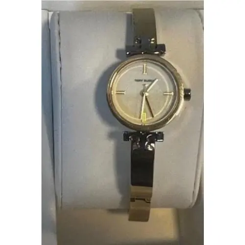 Tory Burch Kira Gold Tone Stainless Bangle Watch TBW1401