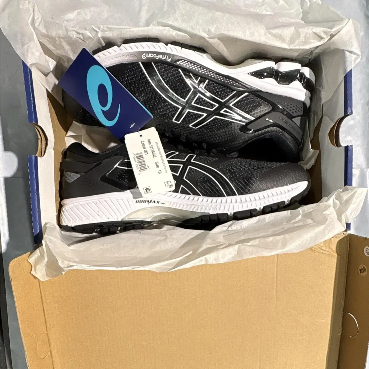 Asics Gel-kayano 26 Black/white Men`s Lace-up Low Top Size10--- 1011A542-001