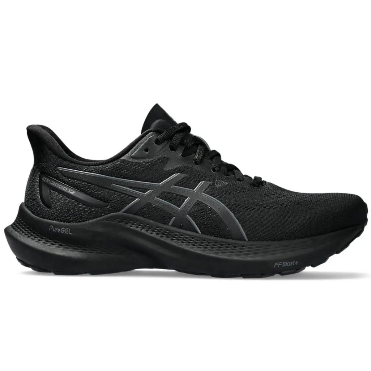 Asics Women`s GT-2000 12 Running Shoes 6 US Wide Black/ Black Wth Box
