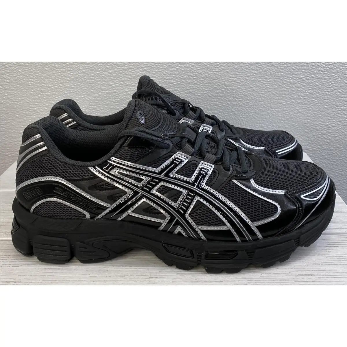 Asics Gel-stratus MC Unisex M8.5 W10 Black/graphite Gray Mesh Athletic Sneakers