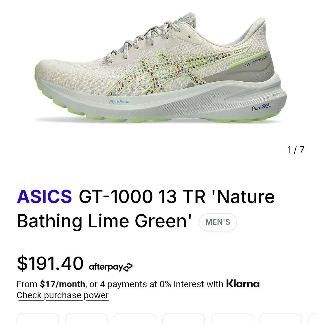 Asics shoes - ASICS GT-1000 13 TR - Athletic trail - Beige 6