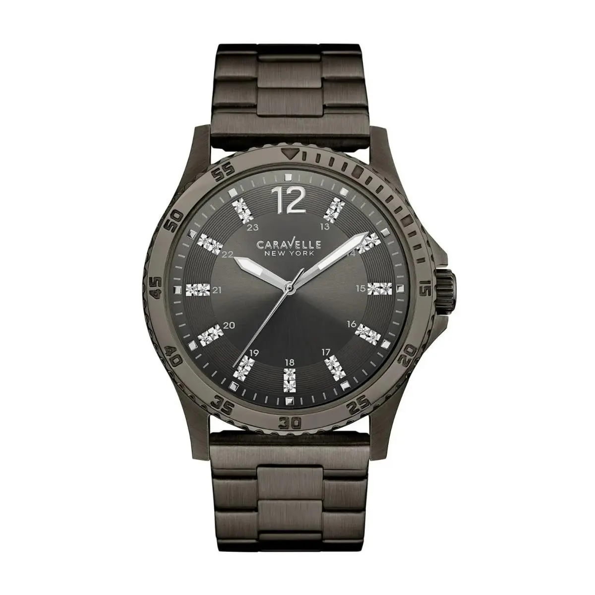 Caravelle York by Bulova Men`s Black Dial 45A138