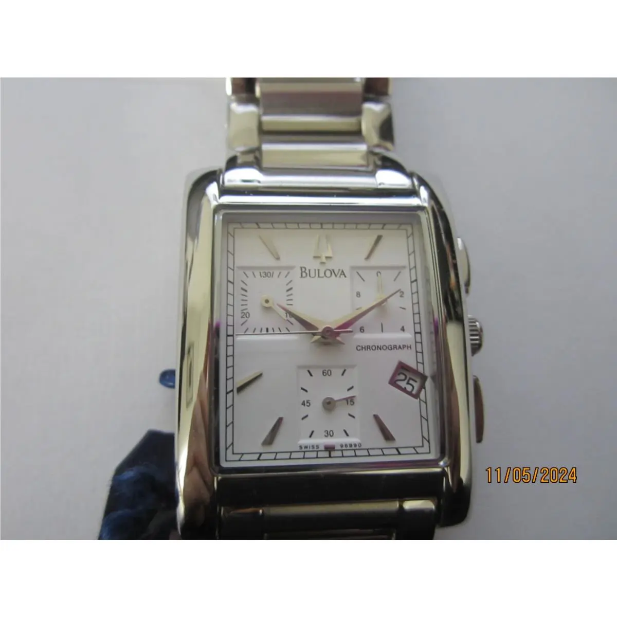 Men`s Watch Chrono All S/s 96B90 by Bulova