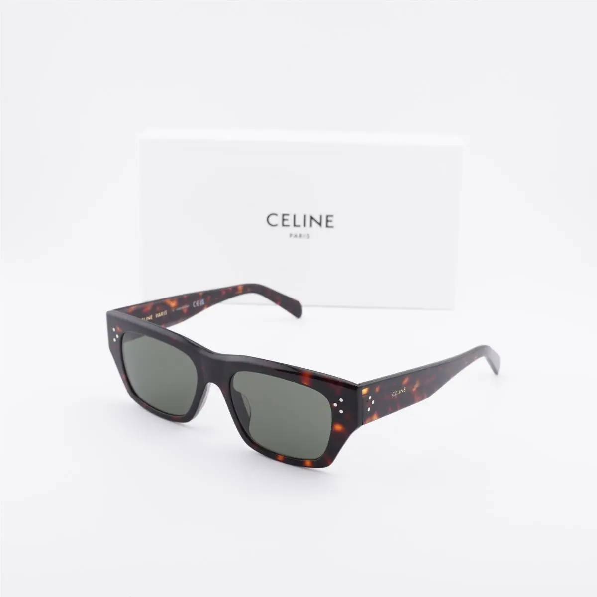 CL40297U 52N Havana/green 53-18-150 Sunglasses by Celine
