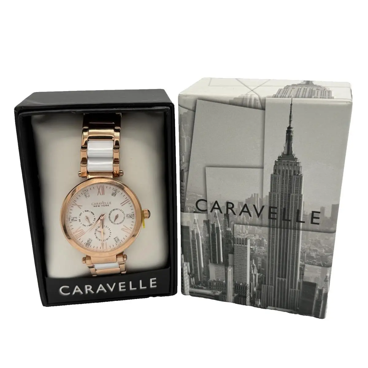 Caravelle by Bulova Quartz Women`s Bangle Watch Gold-tone Case 44L108