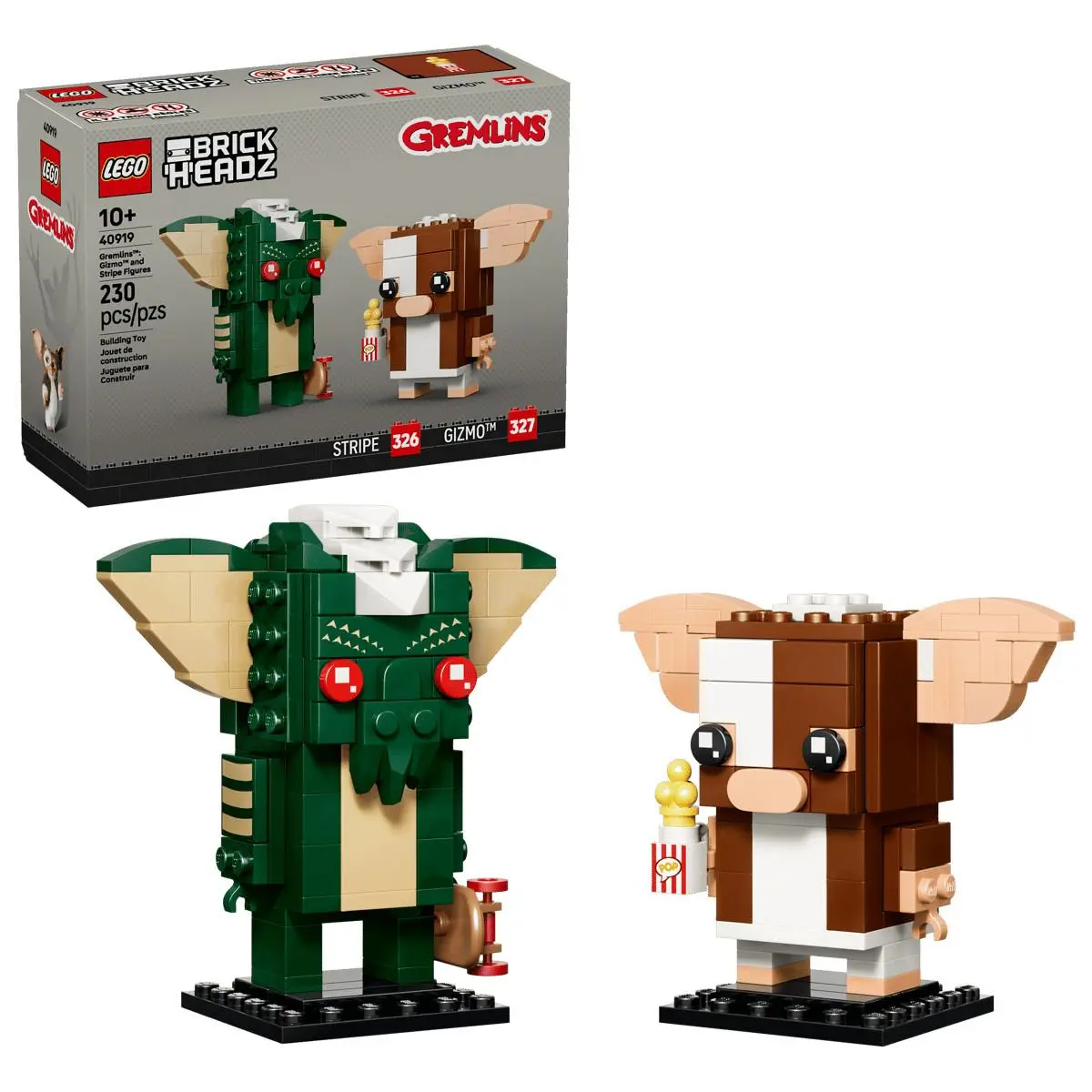 Lego 40919 Gremlins Gizmo and Stripe Figures Brickheadz In Hand