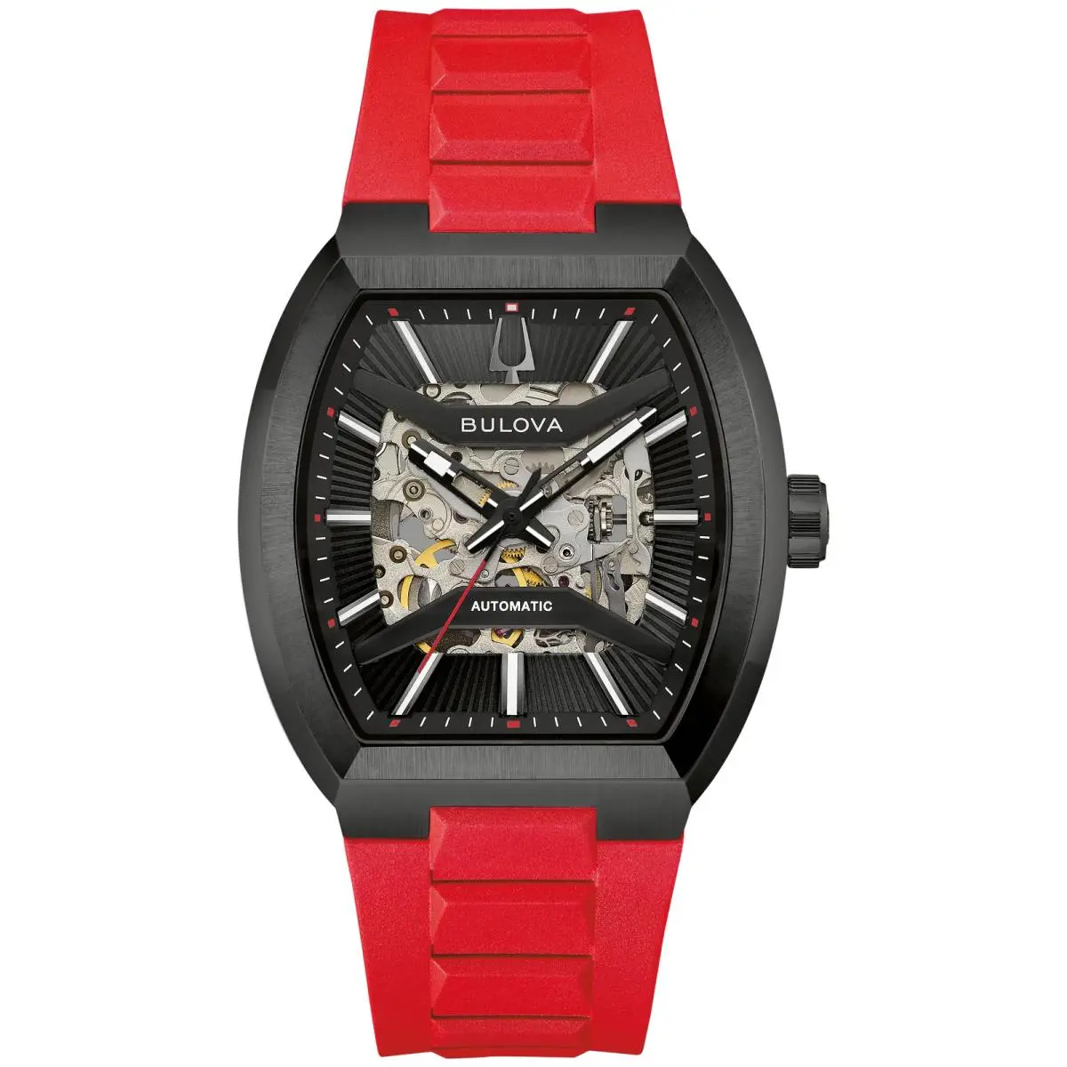 Men`s Bulova Watch Red and Black 98A341