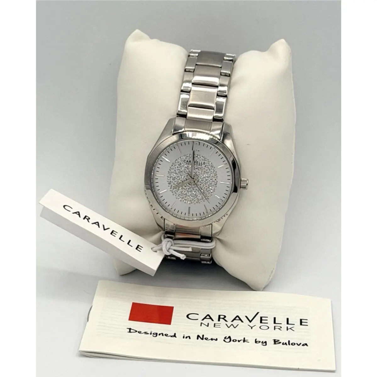 Caravelle York by Bulova Women`s Analog Quartz Silver Watch 43L179