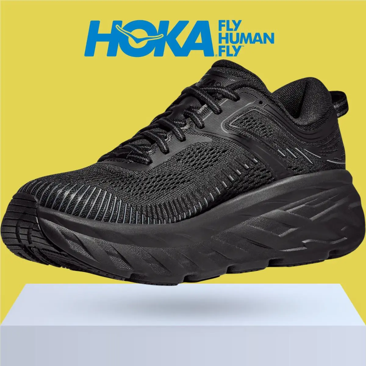 Hoka shoes - Hoka One One Bondi 7 - Black/Black 0