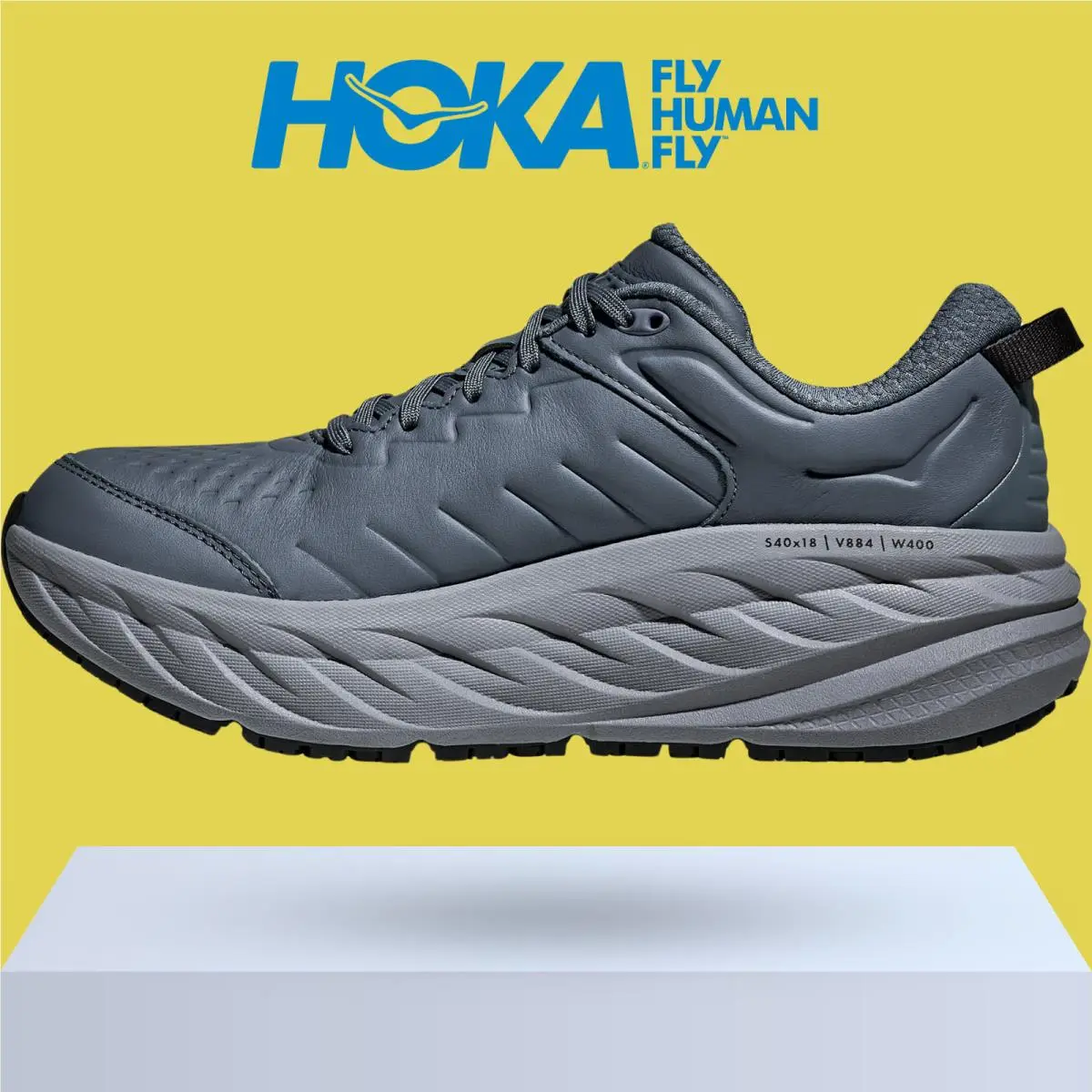 Hoka shoes - Hoka One One Bondi SR - Faded Navy/Carbon Black 5