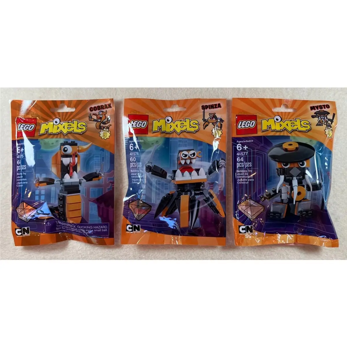 Lego Mixels Series 9 Set: Cobrax Mysto Spinza in Bags