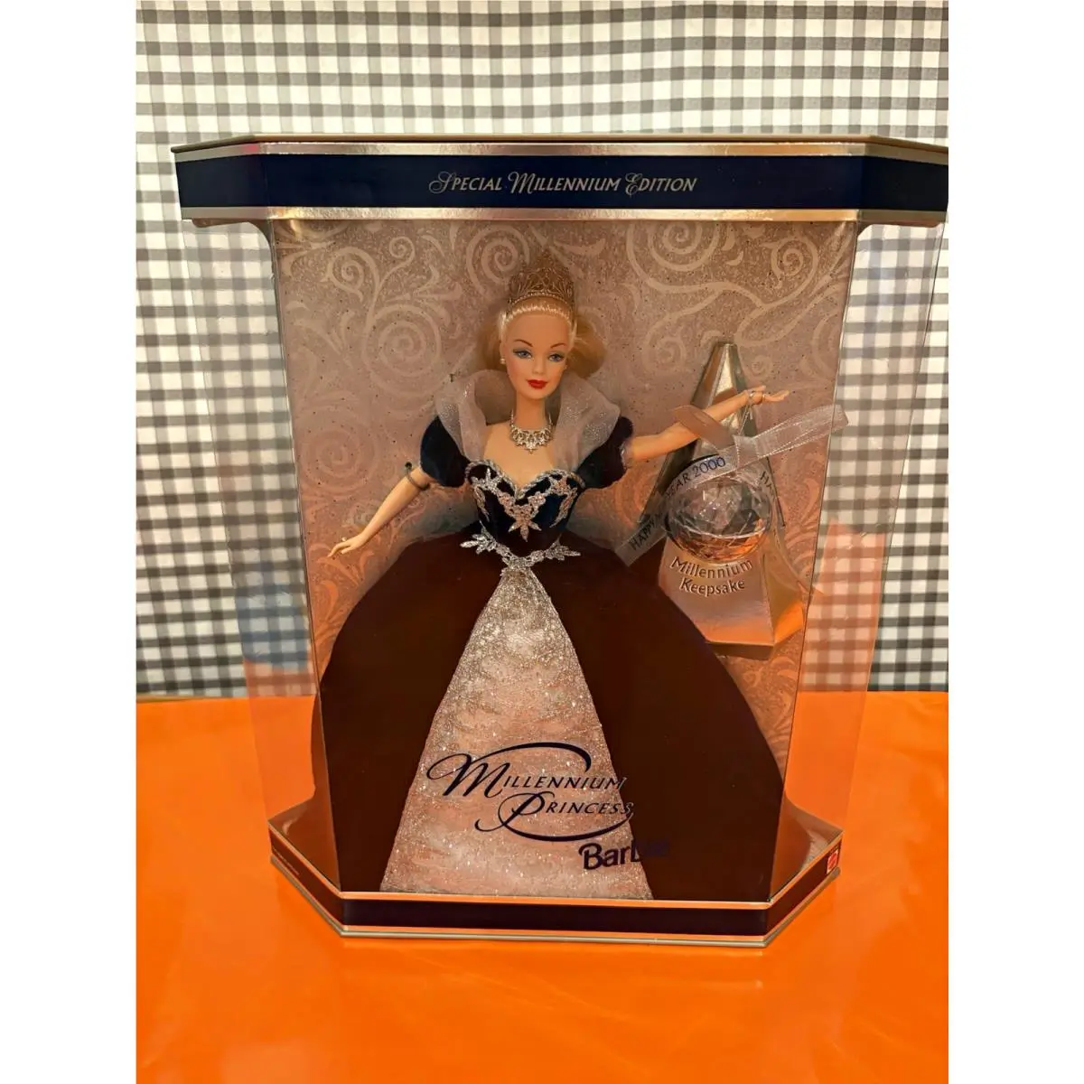 Mattel Barbie Millennium Princess Collector Edition Doll Stand 11.5 2000