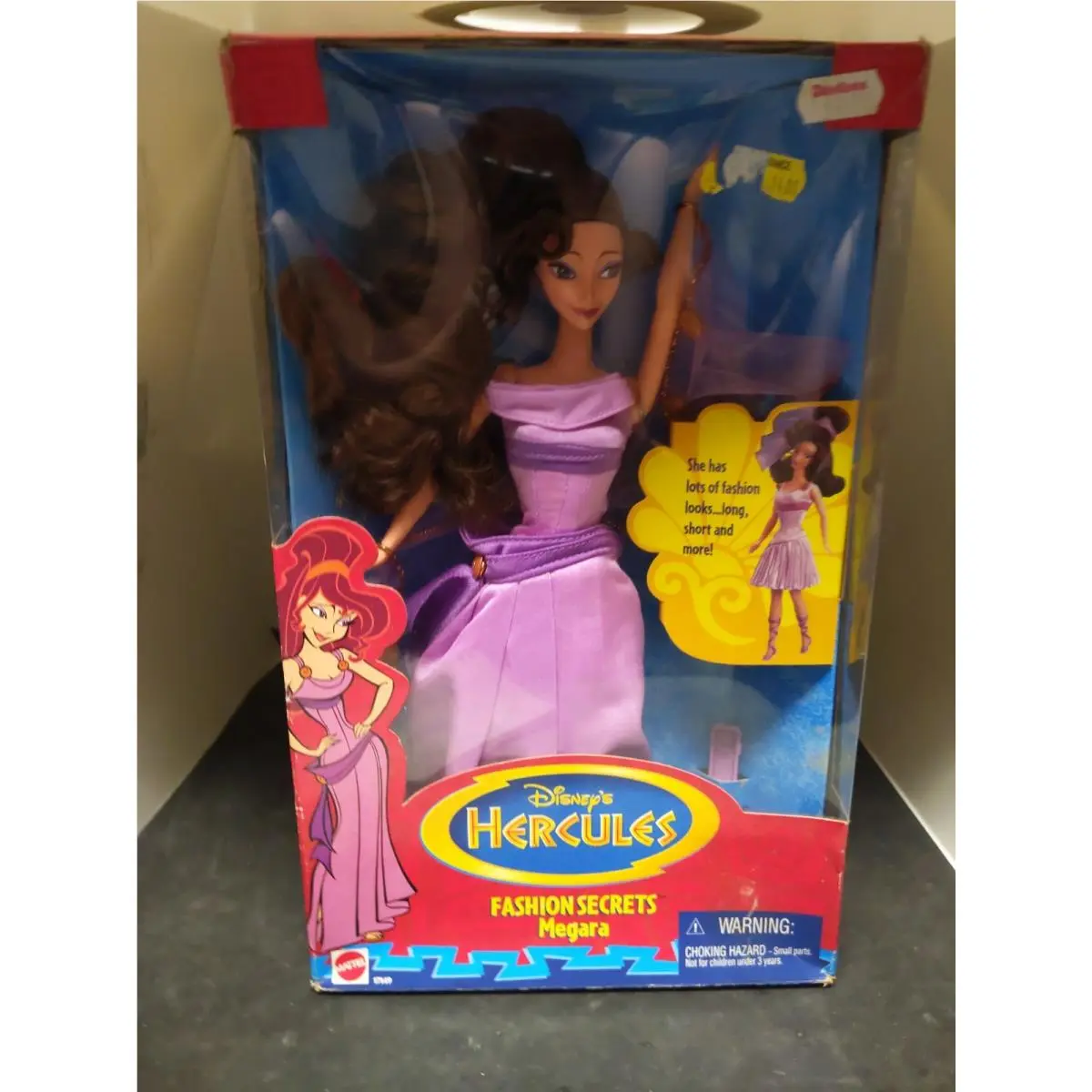 1996 Disney`s Hercules Secrets Megara 12 Doll Disney Figure Htf Nrfb