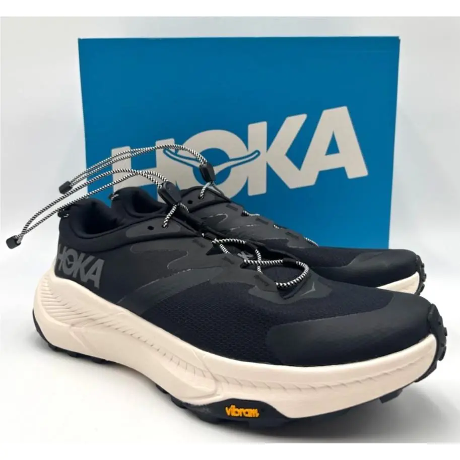 Hoka Transport Bklb Men`s Running Shoes Black 1123153 US Size 8.5D
