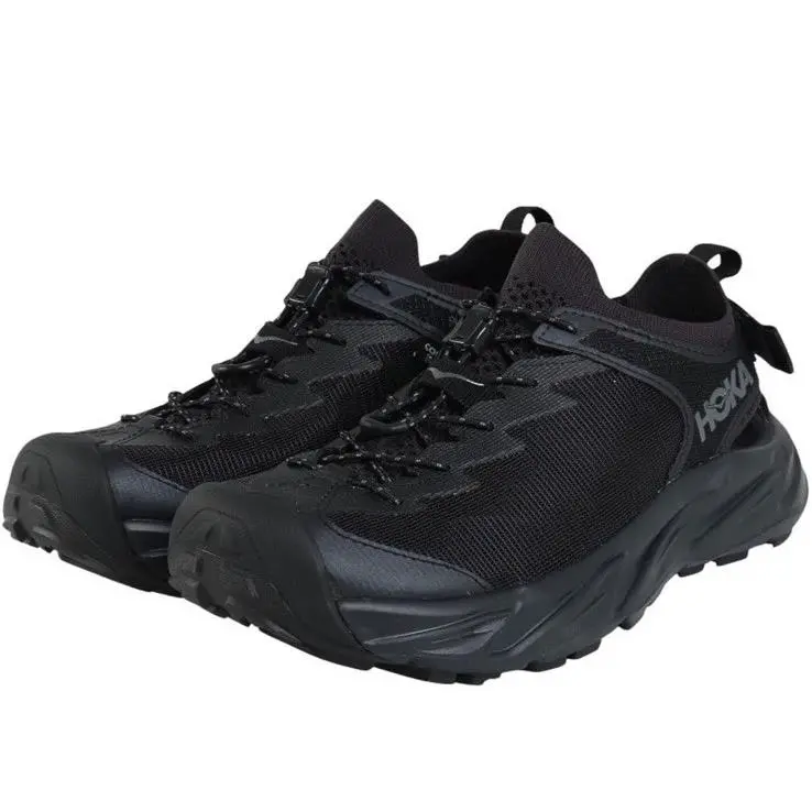 Hoka Hopara 2 1147650 Black Men Hiking Mountain Sandals Shoes Size 10D