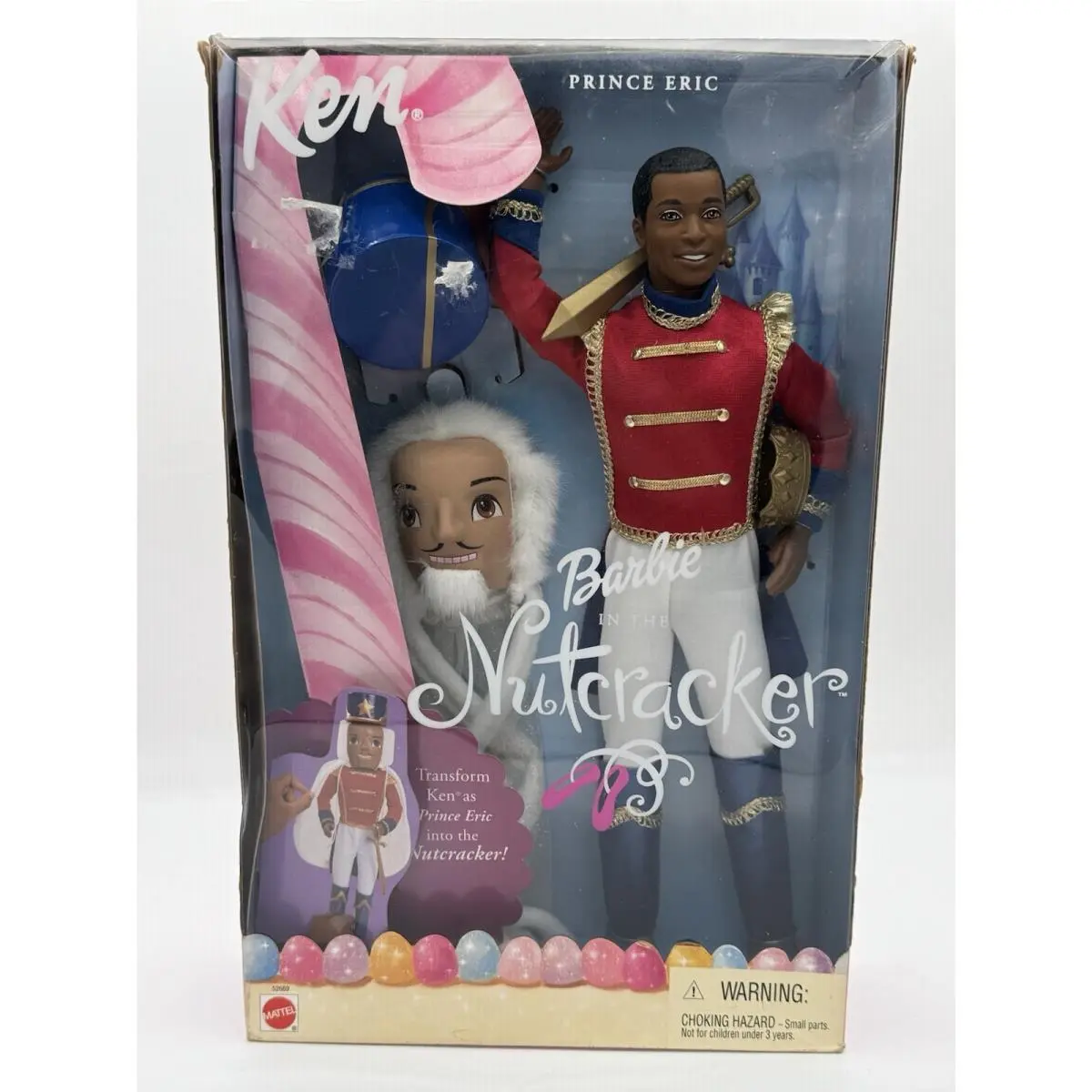 2001 Barbie in The Nutcracker Prince Eric Ken Doll Nrfb AA Mattel 52689