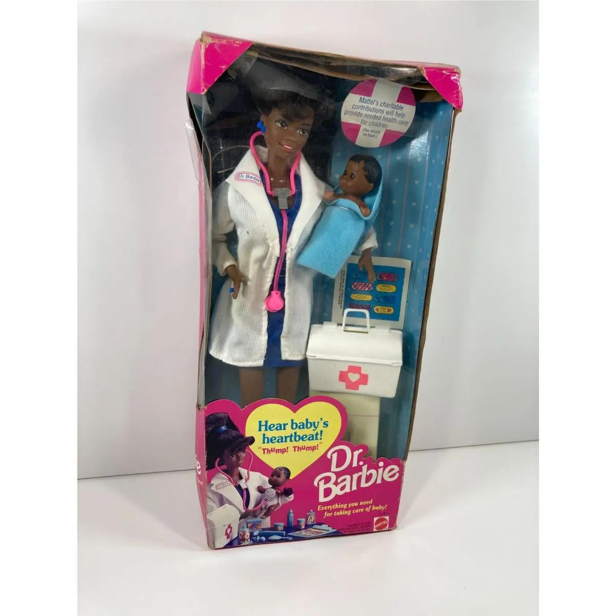Barbie Dr. Barbie 11814 Mattel 1993 African American Doctor and Baby