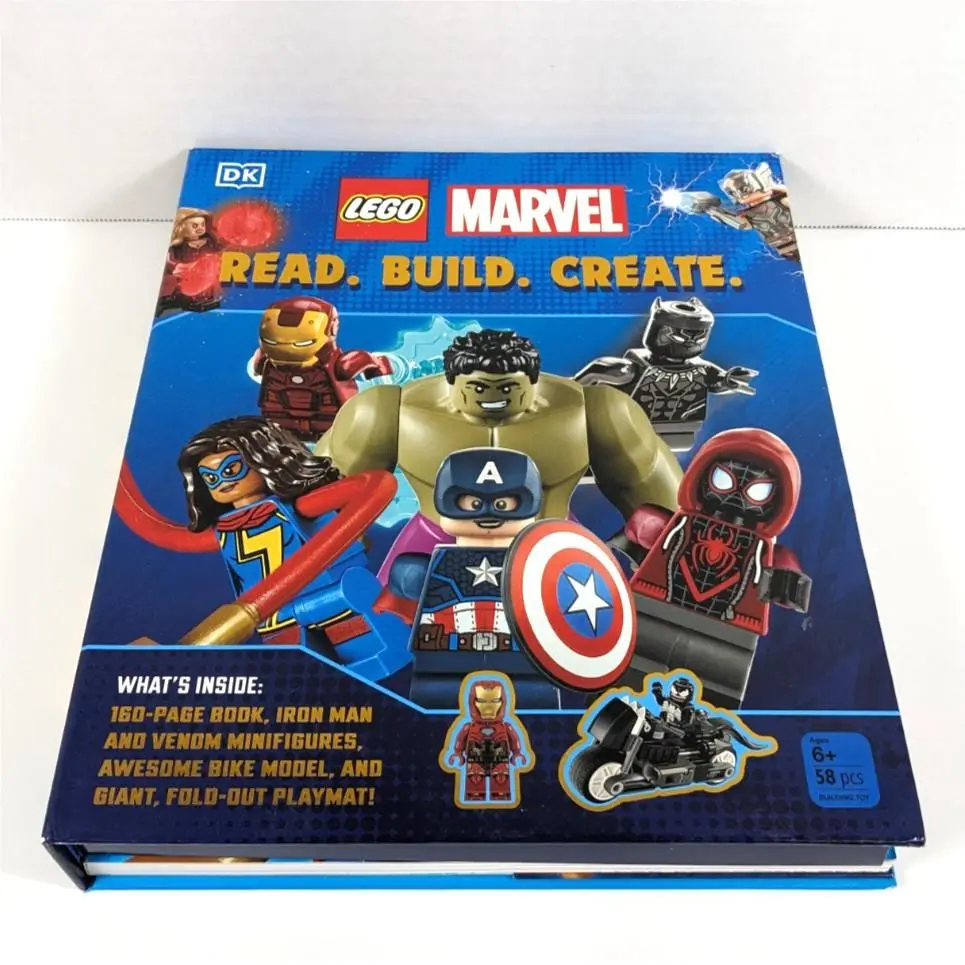 Lego Marvel Activity Book Set Read Build Create Kit Oop