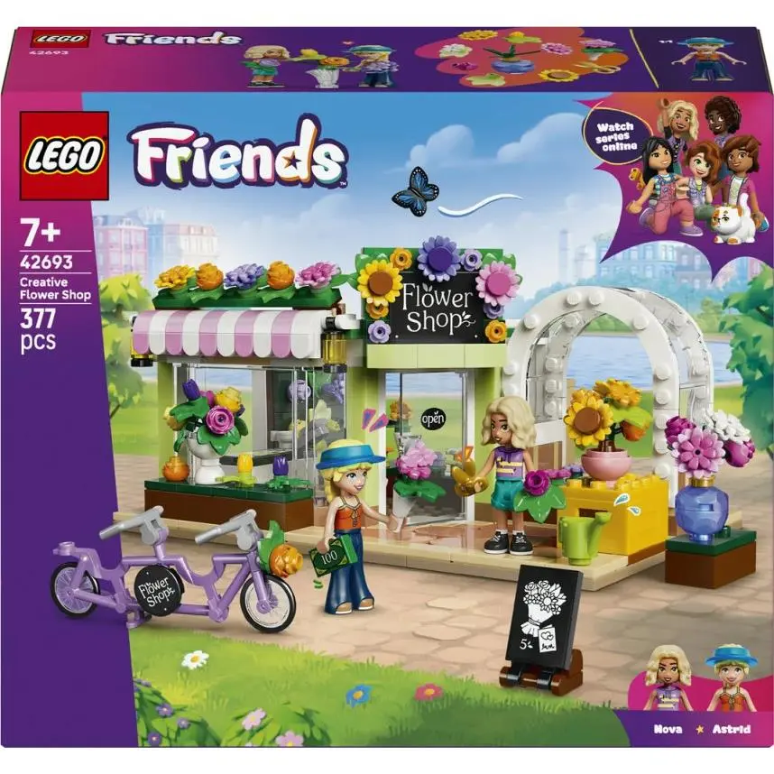 Lego Friends Creative Flower Shop 42693 Building Toy Set 2 Minidolls 377-Pieces