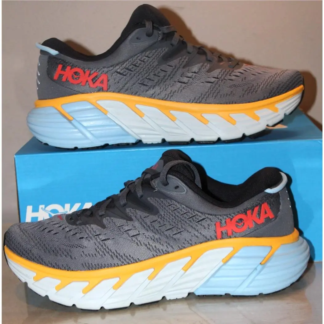 Hoka One Gaviota 4 Castlerock/anthracite Men`s Shoes Size 9.5 D