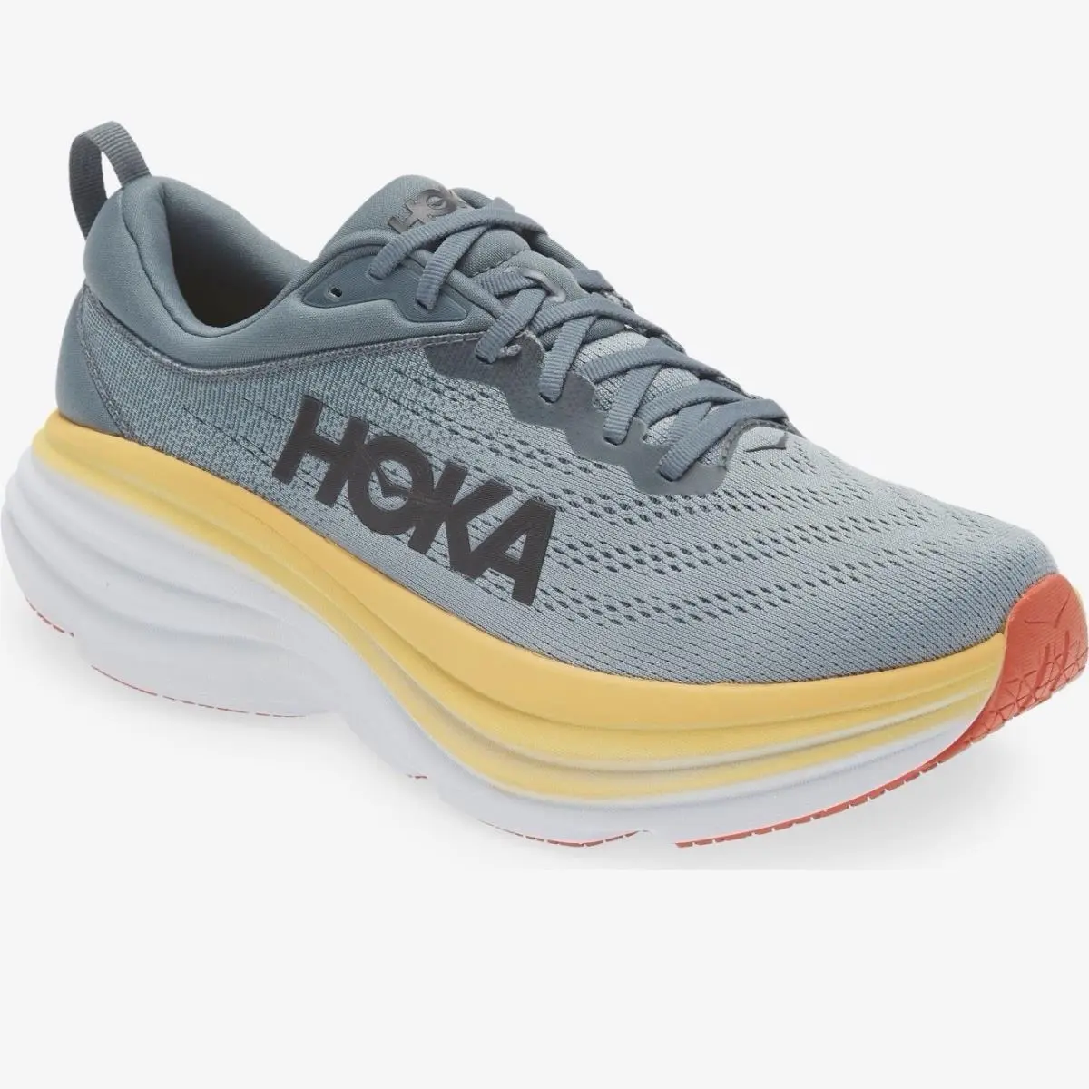 Hoka Bondi 8 Men`s Size 12D Running Sneakers Blue Comfort Shoes 1123202 Gbms Nby