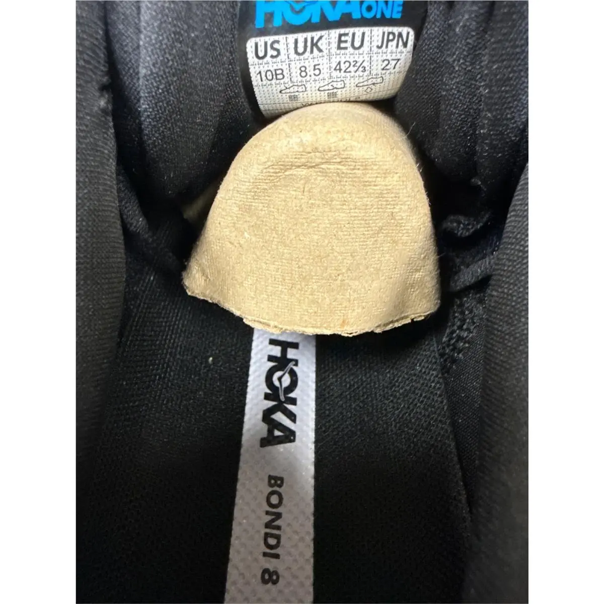 Hoka shoes - Bondi 8 - Bondi - Black (UPC: 195719637576) 2