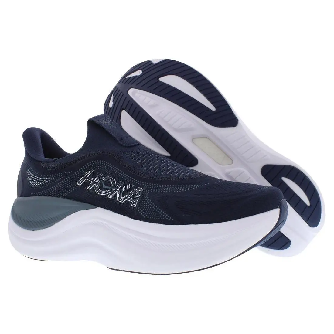 Hoka Skyward Laceless Mens Shoes Size 13 Color: Varsity Navy/white
