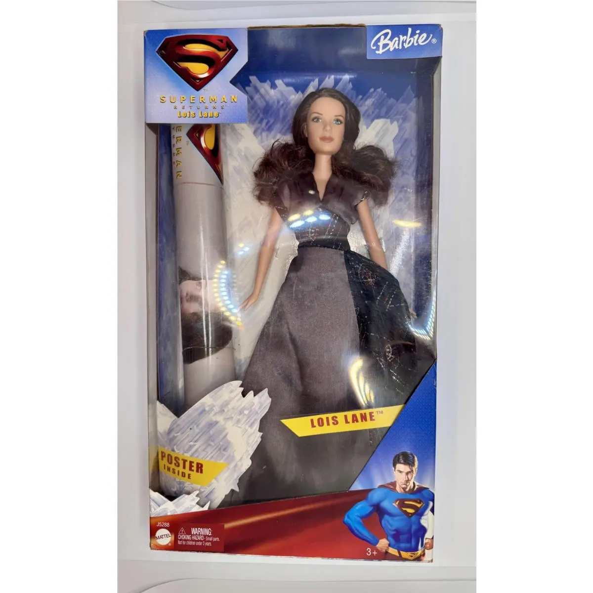 Barbie Superman Returns Lois Lane 12in Fashion Doll Poster Mattel