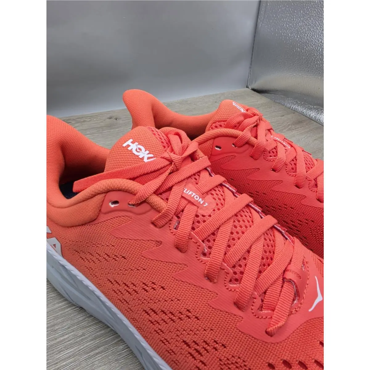 Hoka shoes - Hoka One One Clifton 7 - 1110509-HCWH - Hot Coral 11
