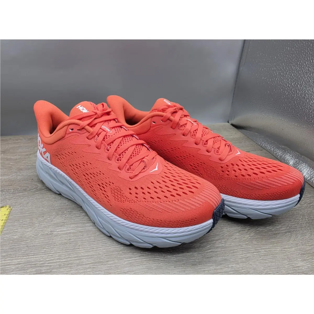 Hoka shoes - Hoka One One Clifton 7 - 1110509-HCWH - Hot Coral 1