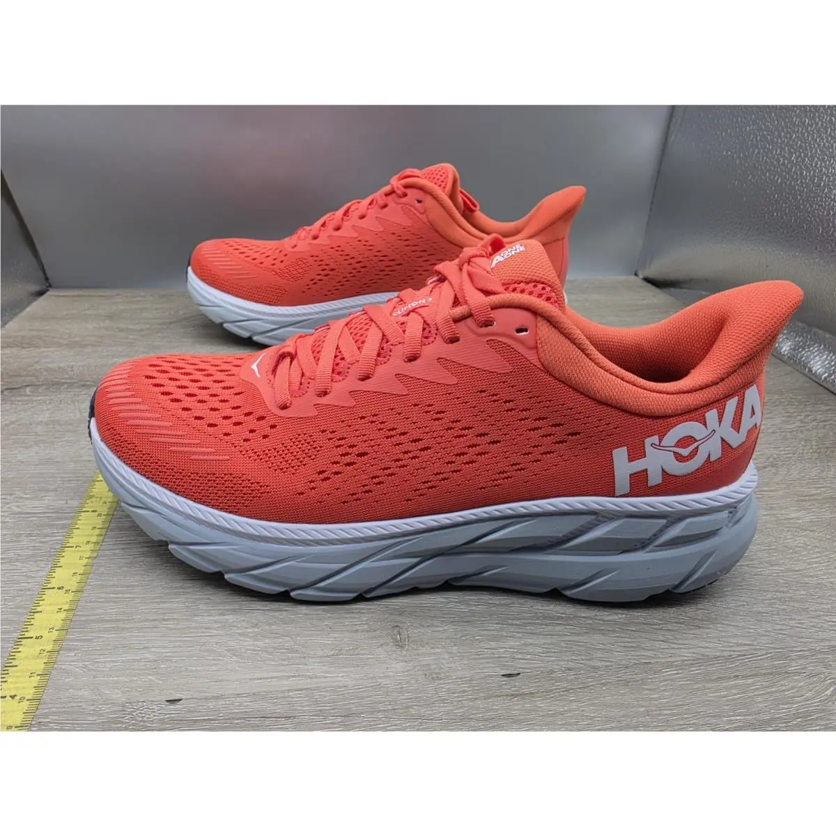 Hoka shoes - Hoka One One Clifton 7 - 1110509-HCWH - Hot Coral 4