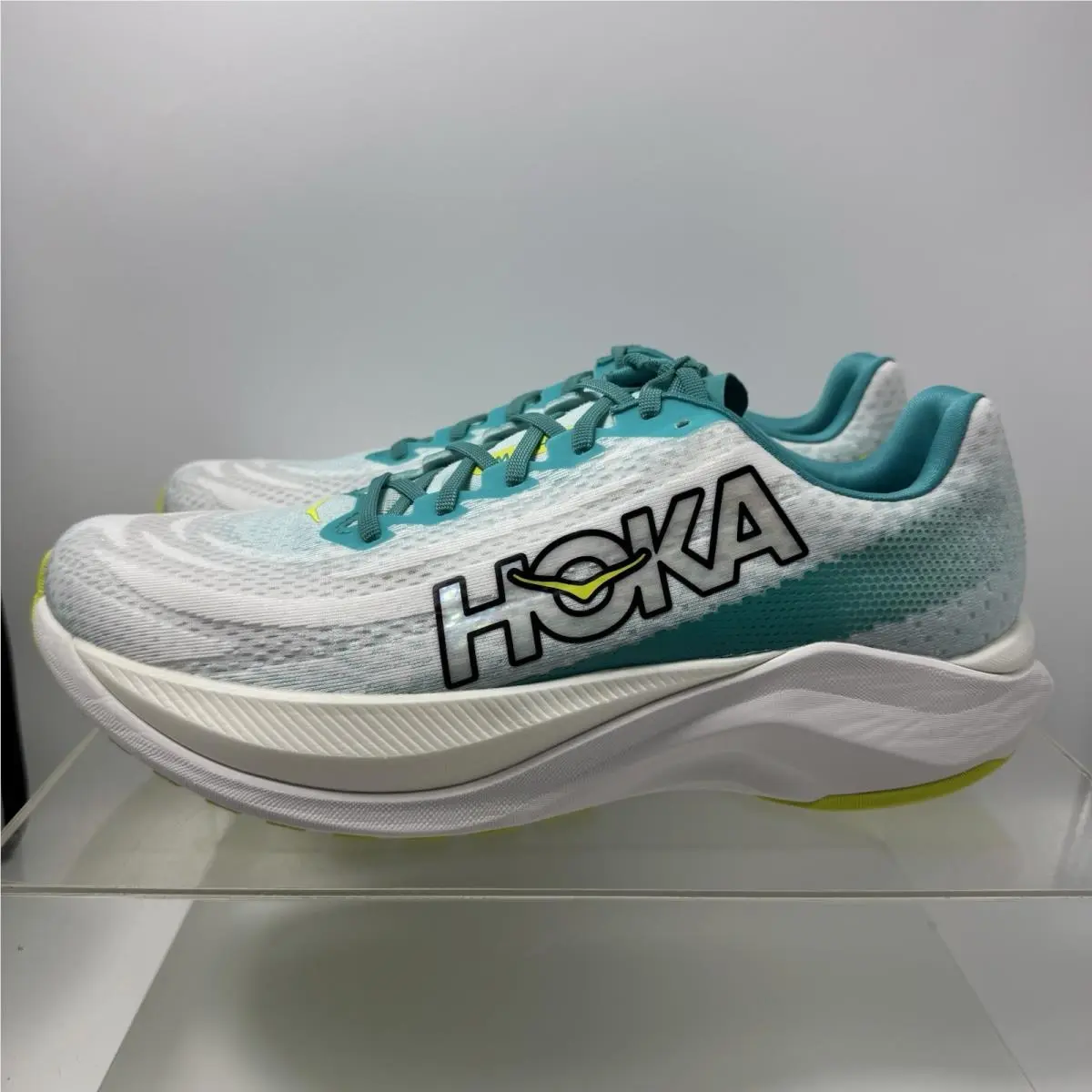 Hoka Mach X 1141450 Wbgl White Blue Glass Running Shoes Men’s Size 13