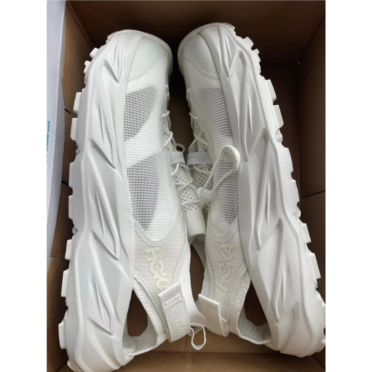 Hoka Hopara 2 Men’s Size 12 D Water Hiking Sandals White Trail Shoes