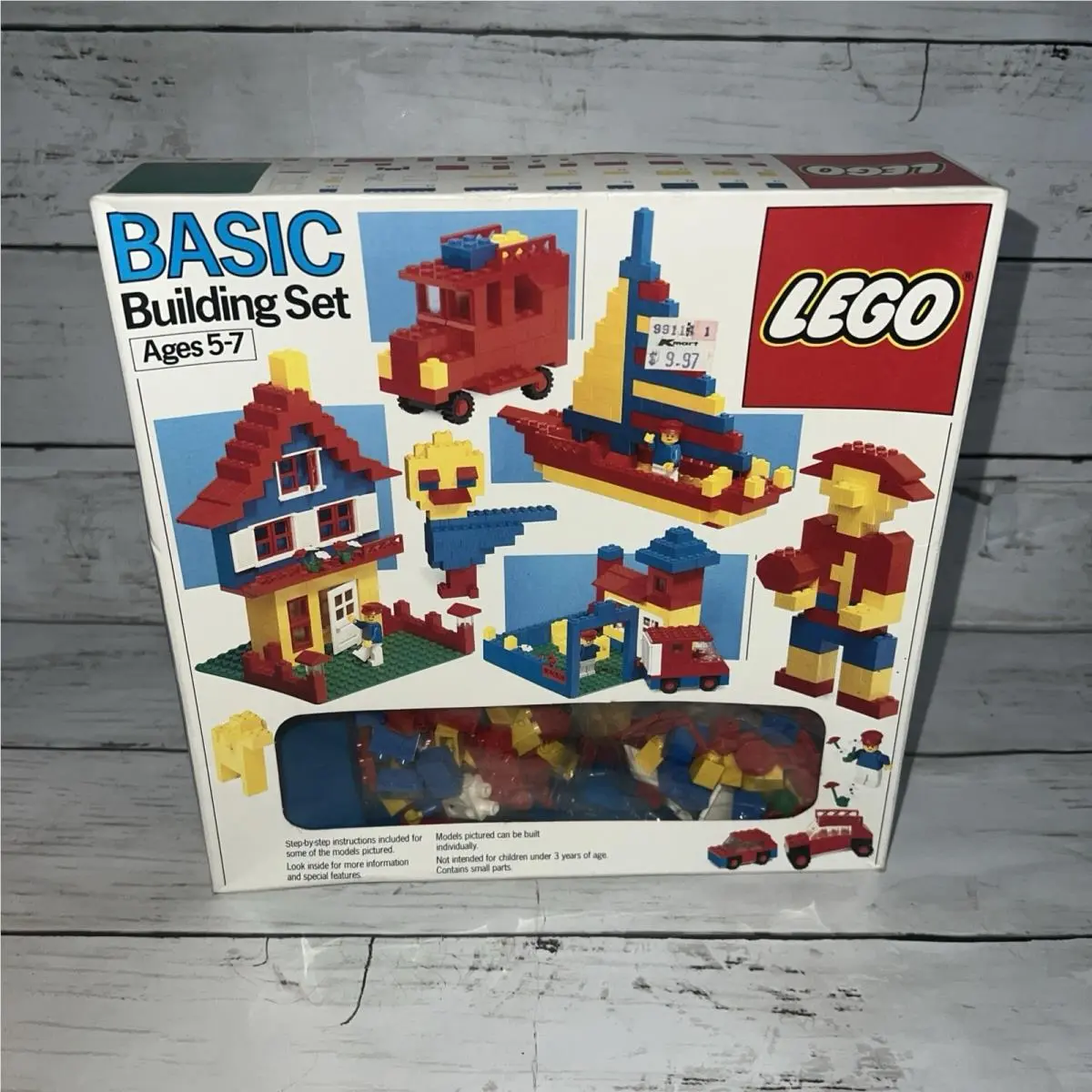 Vtg Lego Basic Building Set 527 191 Pcs 1987 Complete Set Nos