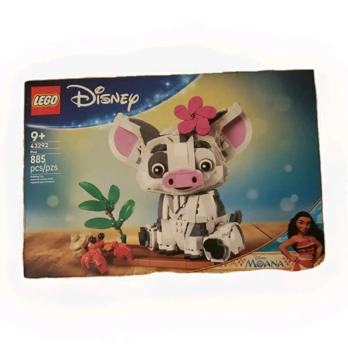 Lego Disney Moana Pua 43292 Building Toy Set 885 Pcs