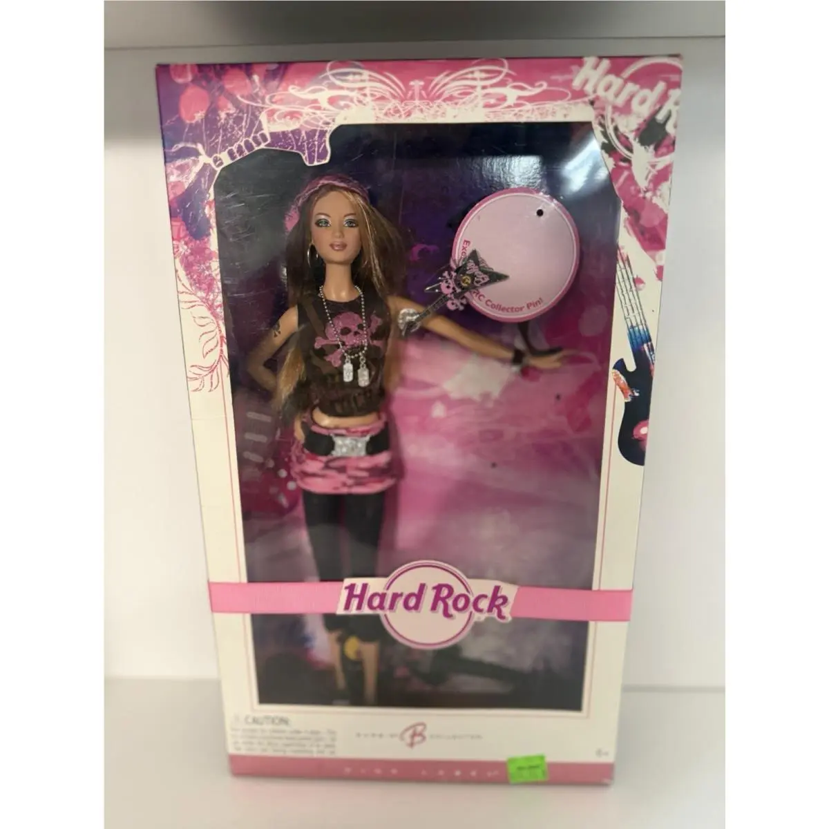 2006 Hard Rock Cafe Barbie Collector W/guitar Collector Pin Must Have
