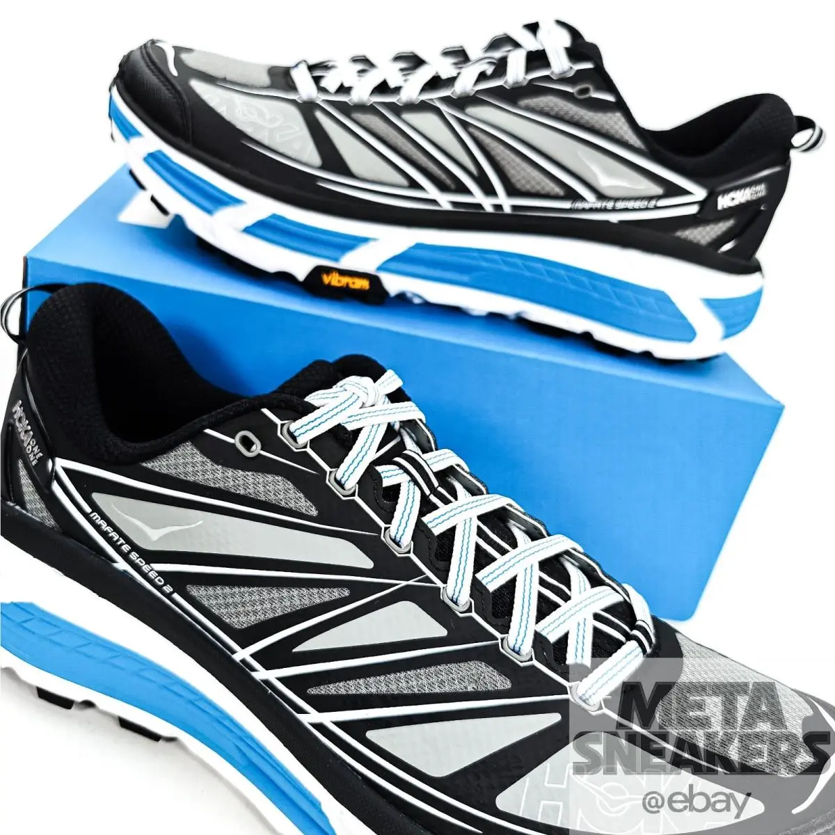 Hoka shoes - Hoka One One Mafate Speed - 1126851 BWHT - Black 11
