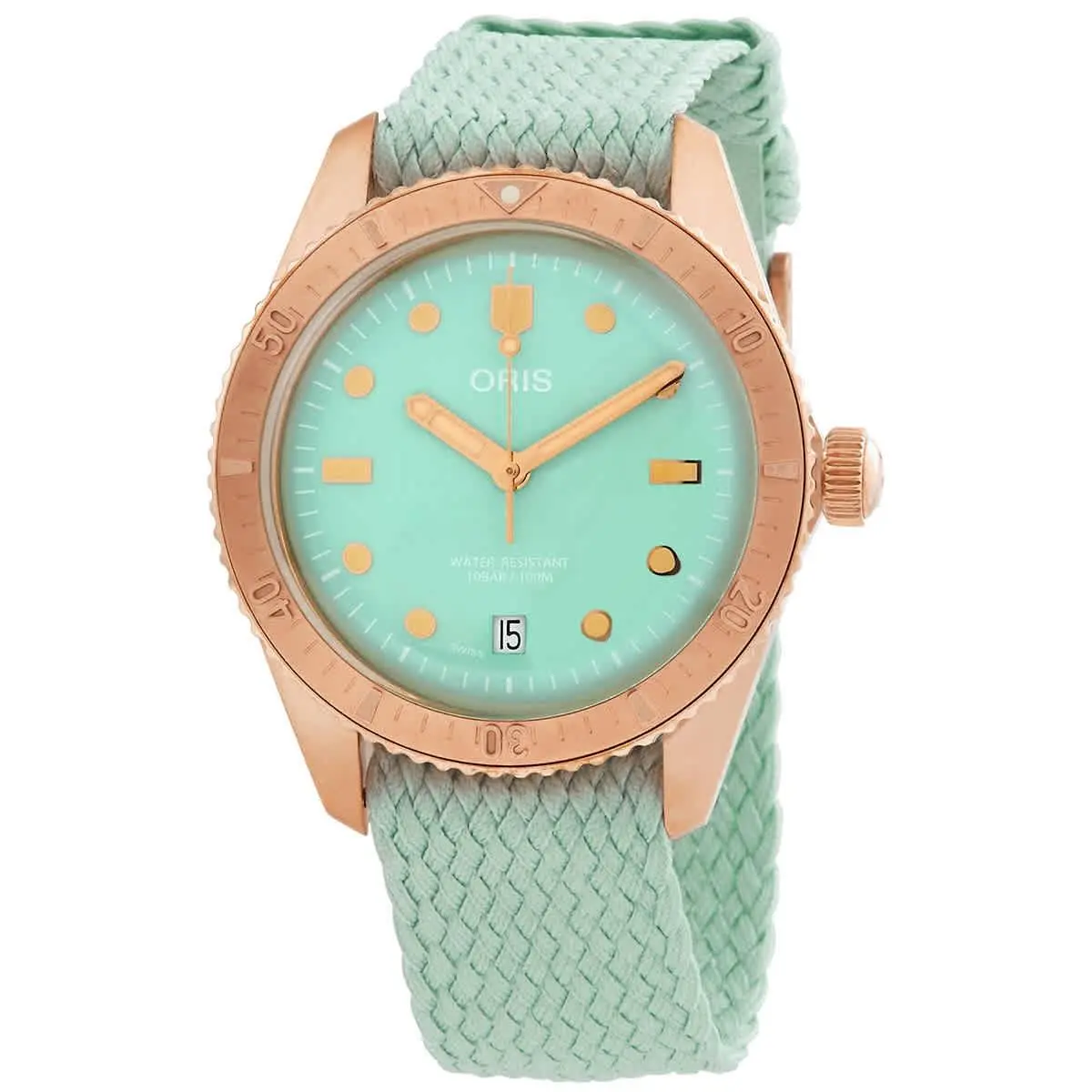 Oris Divers Sixty-five Automatic Green Dial Unisex Watch 01 733 7771 3157-07 3