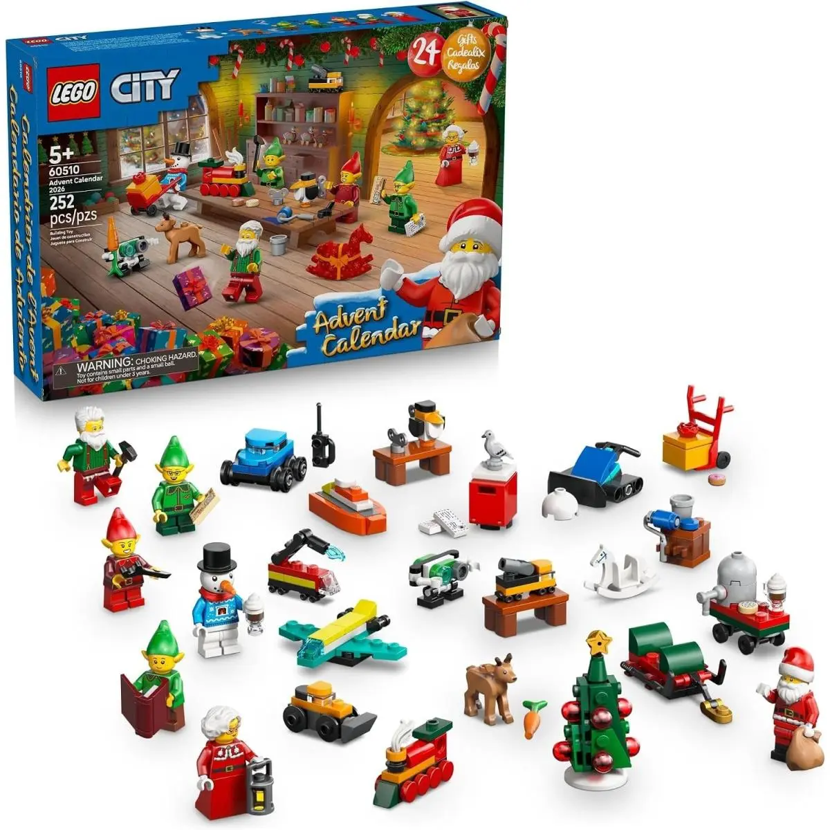 Lego City Advent Calendar 2026 60510 Christmas Kids Toy 6 Minifigures 252pc