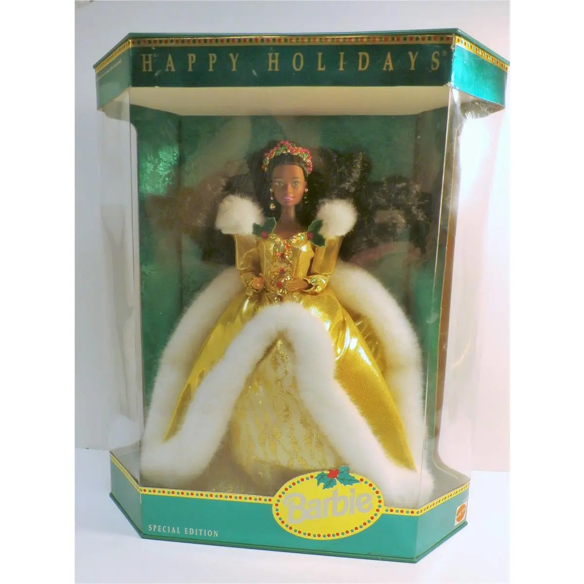 Barbie Holiday Christmas 1994 Happy Holiday African American Barbie