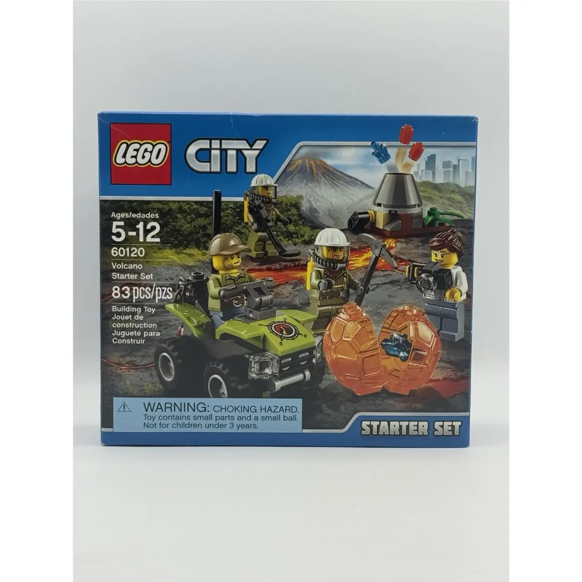 Lego 60120 Retired City Volcano Starter Set 83pcs