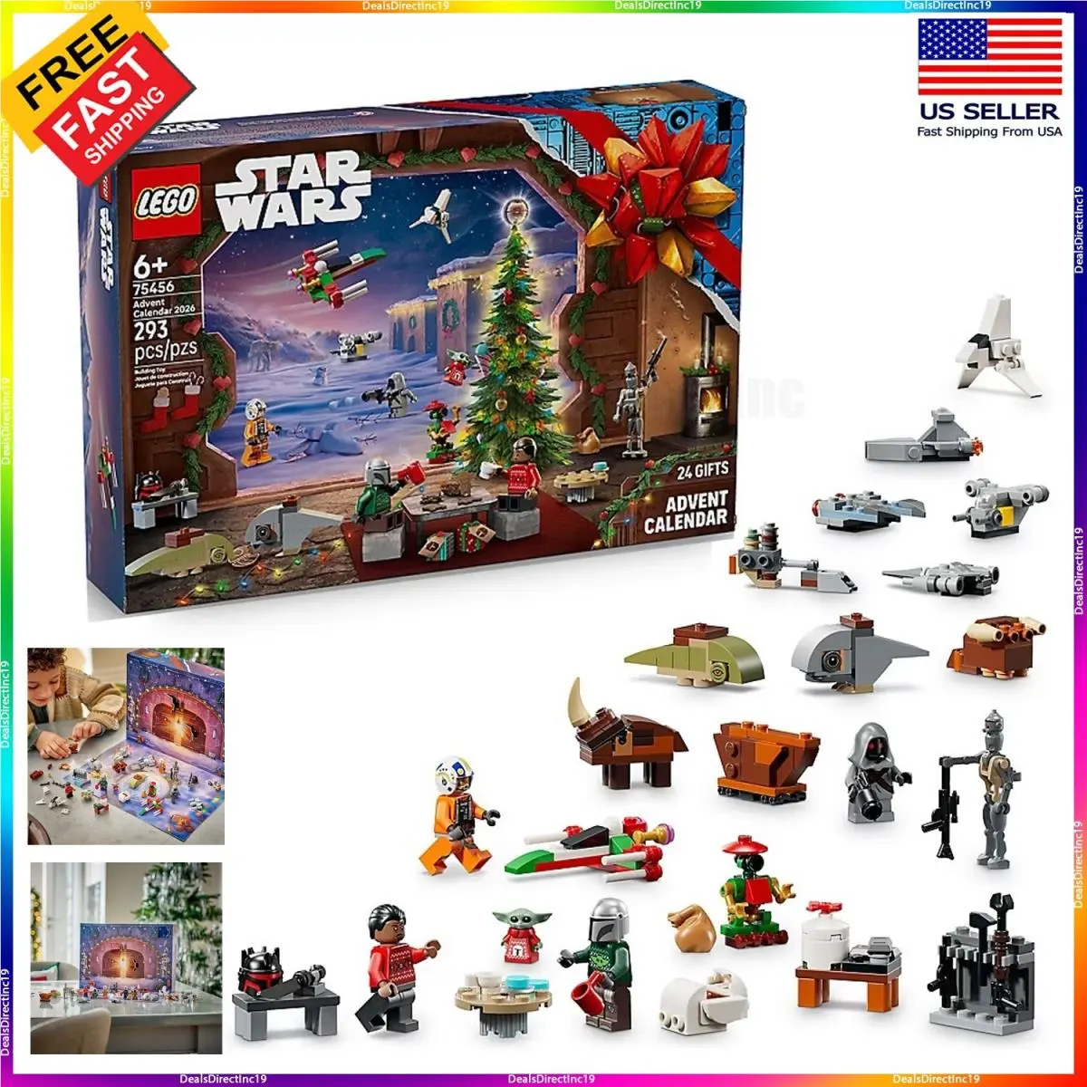 Lego Star Wars Advent Calendar 2026 Christmas Gift - 75456 Ages 6+ 293Pcs