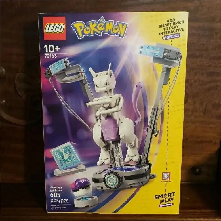 Lego Pokemon Smart Play Set 72163 Mewtwo`s Lab Break