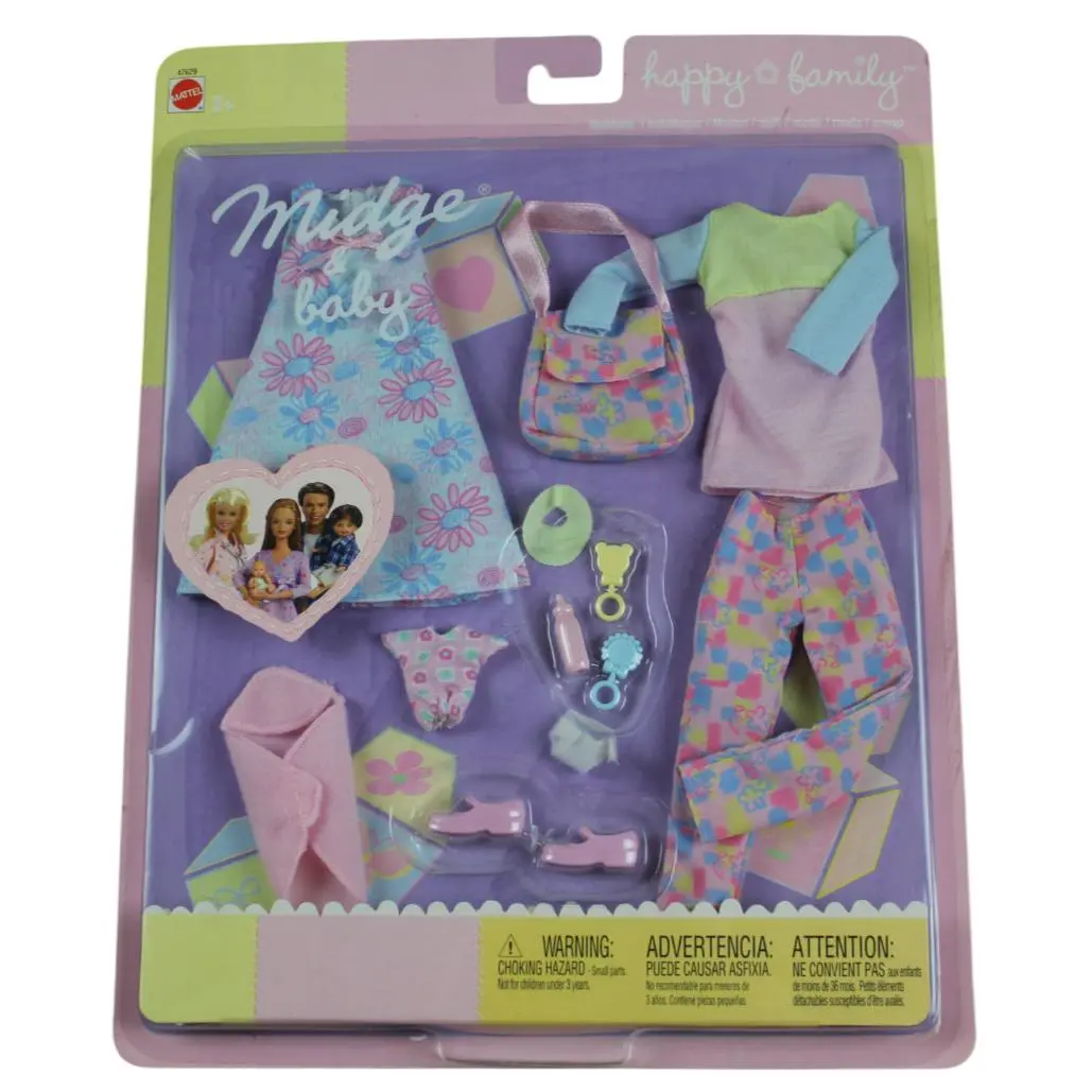 Barbie Happy Family Midge Baby Fashions Clothes Set Accessories Vintage 2002