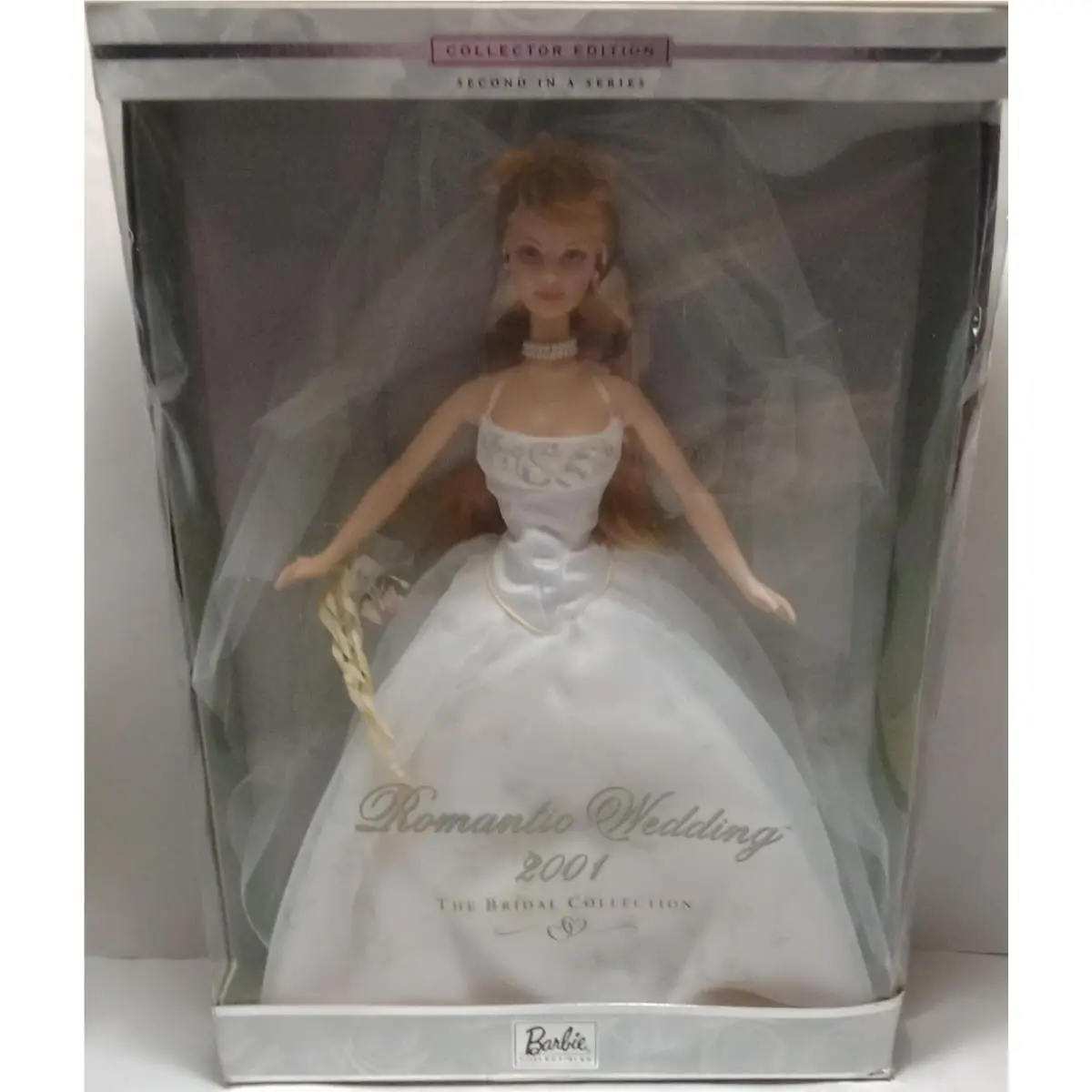 Vtg Romantic Wedding Barbie 2001 Bridal Collection 2nd in Series Mattel 29438