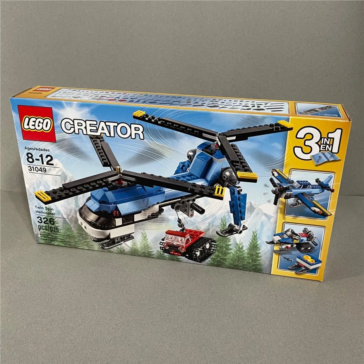 Lego Creator 3-in-1 31049 Twin Spin Helicopter Set Retired